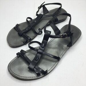 Dressbarn Womens Black Slingback Strap Sandal Rhinestone Spring Summer Size 11